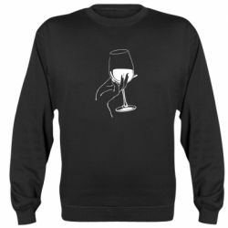 Cвитшот Рука с бокалом - PrintSalon