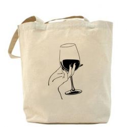 Шоппер Рука с бокалом - PrintSalon