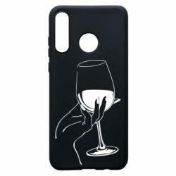Чехол для Huawei P30 Lite Рука с бокалом - PrintSalon