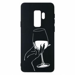 Чехол для Samsung S9+ Рука с бокалом - PrintSalon