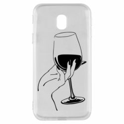 Чехол для Samsung J3 2017 Рука с бокалом - PrintSalon