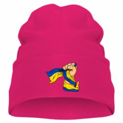 Детская шапка Рука с украинским флагом - PrintSalon