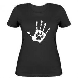 Жіноча футболка Рука вовка - PrintSalon