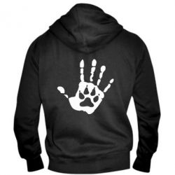 Чоловіче худі на блискавці Рука вовка - PrintSalon