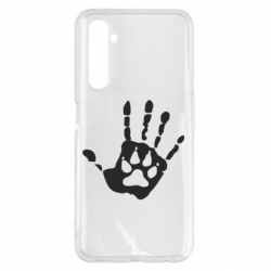 Чохол для Realme 6 Pro Рука вовка - PrintSalon