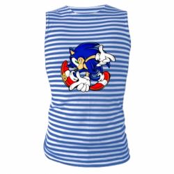 Майка-тільняшка Running sonic - PrintSalon