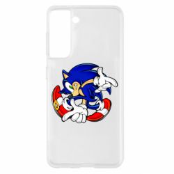 Чохол для Samsung S21 Running sonic - PrintSalon