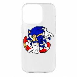 Чехол для iPhone 14 Pro Running sonic