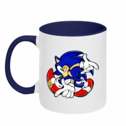 Чашка двокольорова Running sonic - PrintSalon