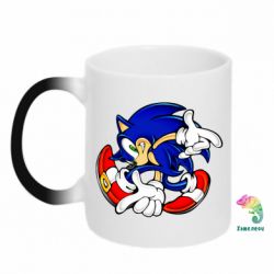 Чашка-хамелеон Running sonic - PrintSalon