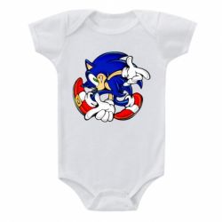 Детский бодик Running sonic-PrintSalon Детский бодик Running sonic