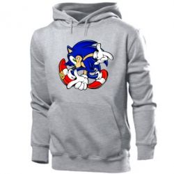 Мужское худи Running sonic-PrintSalon Мужское худи Running sonic