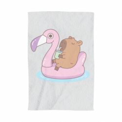 Полотенце с принтом Capybara Chilling - PrintSalon