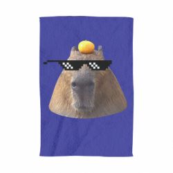 Полотенце с принтом Capybara cool - PrintSalon