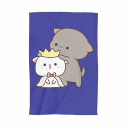 Полотенце с принтом Чиби котики - PrintSalon