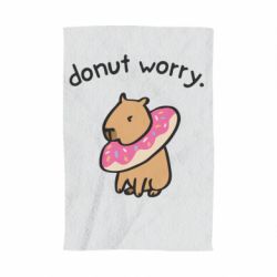 Полотенце с принтом Donut Worry - PrintSalon