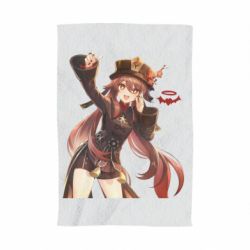 Полотенце с принтом Ху Тао Геншин - PrintSalon