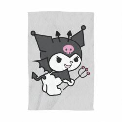 Рушник з принтом Kuromi devil - PrintSalon