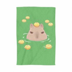 Полотенце с принтом Морда капибары - PrintSalon