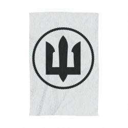 Полотенце с принтом Нарукавный Знак Морской Пехоти Украины