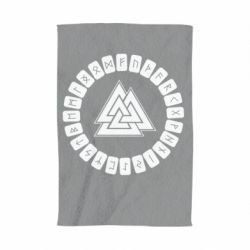 Полотенце с принтом Scandinavian Runes And Walknut - PrintSalon