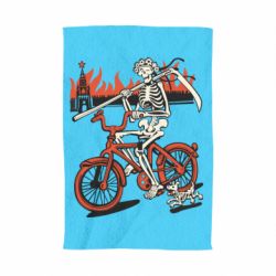 Полотенце с принтом Смерть с косой в винке! Горящий кремль