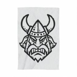 Полотенце с принтом Викинг в Шлеме - PrintSalon