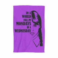 Полотенце с принтом Wednesday girl - PrintSalon
