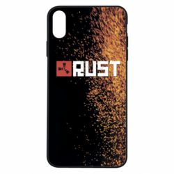 Чехол для iPhone Xs Max Rust logo with background - PrintSalon