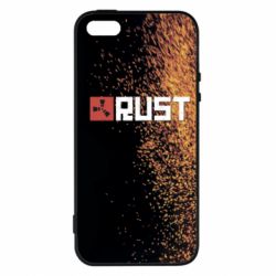 Чехол для iPhone5/5S/SE Rust logo with background - PrintSalon