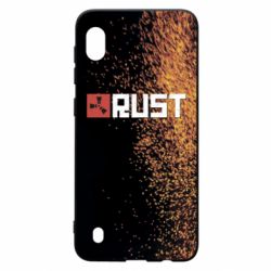 Чехол для Samsung A10 Rust logo with background - PrintSalon