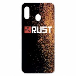 Чехол для Samsung A20 Rust logo with background - PrintSalon