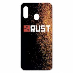 Чехол для Samsung A30 Rust logo with background - PrintSalon