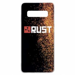 Чехол для Samsung S10+ Rust logo with background - PrintSalon