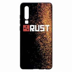 Чехол для Huawei P30 Rust logo with background - PrintSalon