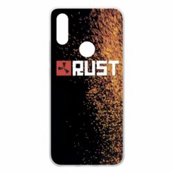 Чехол для Xiaomi Redmi 7 Rust logo with background - PrintSalon