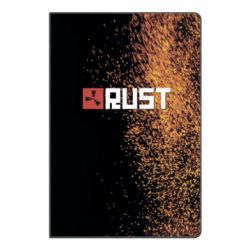 Блокнот с принто Rust logo with background - PrintSalon