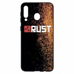 Чехол для Samsung M30 Rust logo with background - PrintSalon
