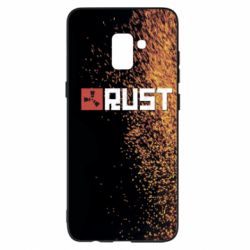 Чехол для Samsung A8+ 2018 Rust logo with background - PrintSalon