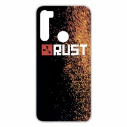 Чехол для Xiaomi Redmi Note 8 Rust logo with background - PrintSalon