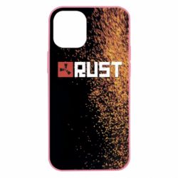 Чехол для iPhone 12 mini Rust logo with background - PrintSalon