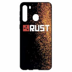 Чехол для Samsung A21 Rust logo with background - PrintSalon