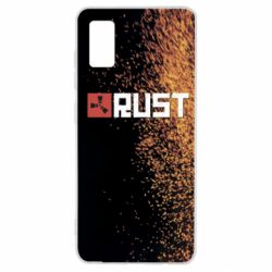 Чехол для Samsung A41 Rust logo with background - PrintSalon
