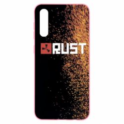 Чехол для Samsung A50 Rust logo with background