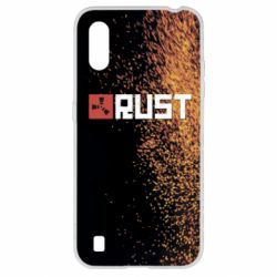 Чехол для Samsung A01/M01 Rust logo with background - PrintSalon
