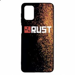 Чехол для Samsung M51 Rust logo with background - PrintSalon