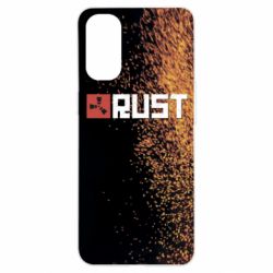 Чехол для Oppo Reno 4 Rust logo with background - PrintSalon