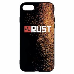 Чехол для iPhone 8 Rust logo with background - PrintSalon