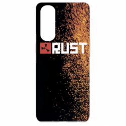 Чехол для Oppo Reno 4 Pro Rust logo with background - PrintSalon