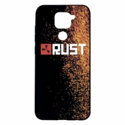 Чехол для Xiaomi Redmi Note 9/Redmi 10X Rust logo with background - PrintSalon